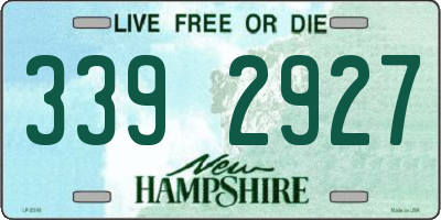 NH license plate 3392927