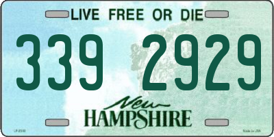 NH license plate 3392929