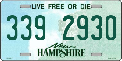 NH license plate 3392930