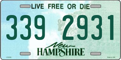 NH license plate 3392931