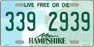 NH license plate 3392939