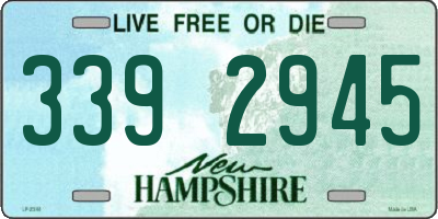 NH license plate 3392945