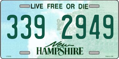 NH license plate 3392949