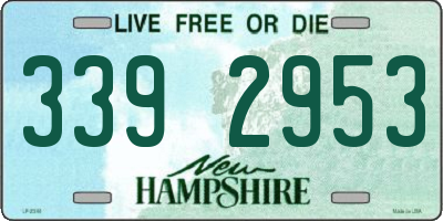 NH license plate 3392953