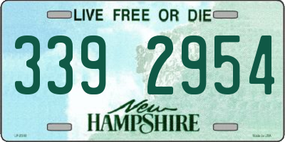 NH license plate 3392954