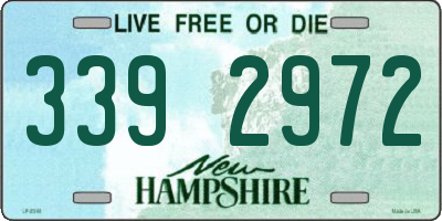 NH license plate 3392972