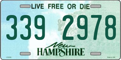 NH license plate 3392978