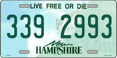 NH license plate 3392993
