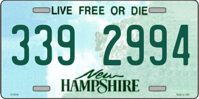NH license plate 3392994