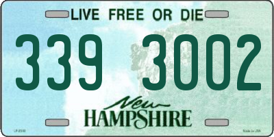 NH license plate 3393002