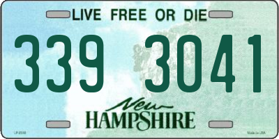 NH license plate 3393041