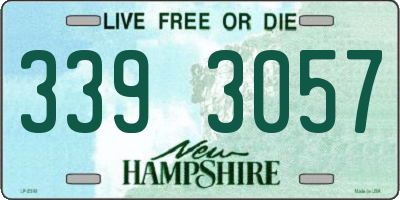NH license plate 3393057