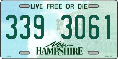 NH license plate 3393061