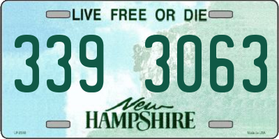 NH license plate 3393063
