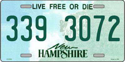 NH license plate 3393072