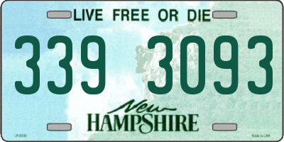 NH license plate 3393093