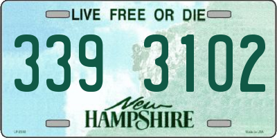 NH license plate 3393102