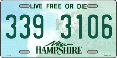 NH license plate 3393106