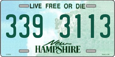 NH license plate 3393113