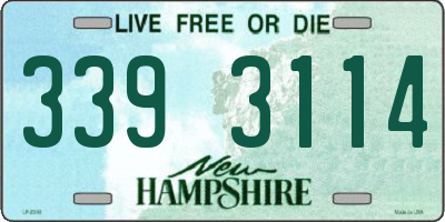 NH license plate 3393114