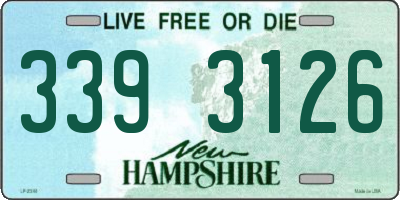 NH license plate 3393126