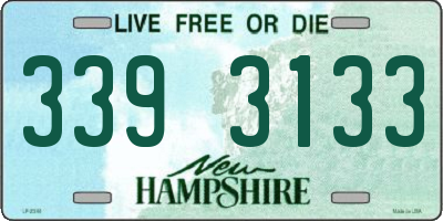 NH license plate 3393133