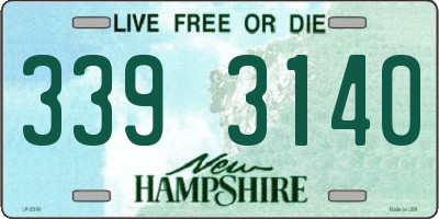 NH license plate 3393140