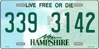 NH license plate 3393142