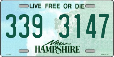 NH license plate 3393147