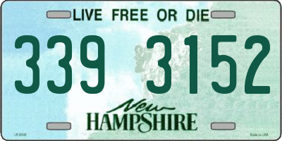 NH license plate 3393152