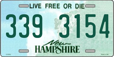 NH license plate 3393154