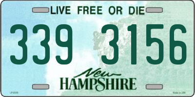 NH license plate 3393156