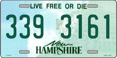 NH license plate 3393161