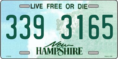 NH license plate 3393165