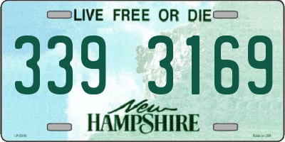 NH license plate 3393169
