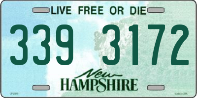 NH license plate 3393172