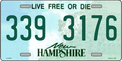 NH license plate 3393176