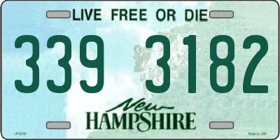 NH license plate 3393182