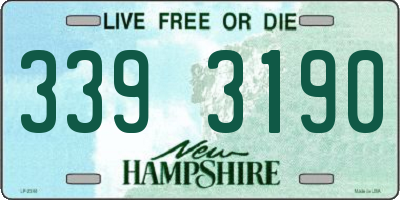 NH license plate 3393190