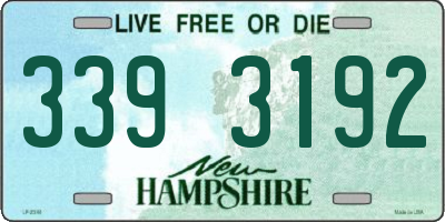 NH license plate 3393192