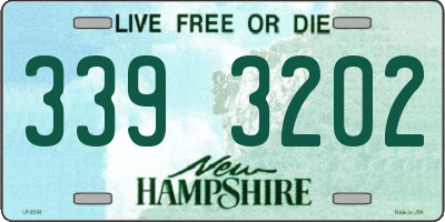 NH license plate 3393202
