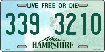 NH license plate 3393210