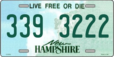 NH license plate 3393222