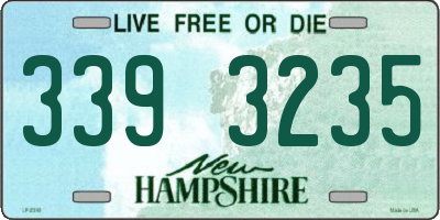 NH license plate 3393235