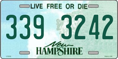 NH license plate 3393242