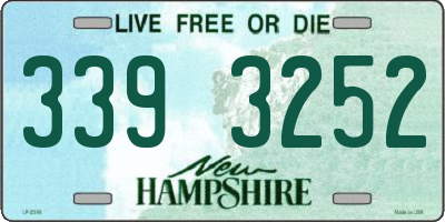 NH license plate 3393252