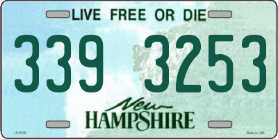 NH license plate 3393253