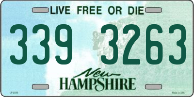 NH license plate 3393263
