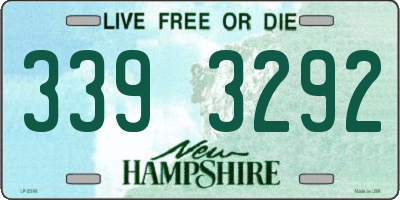 NH license plate 3393292
