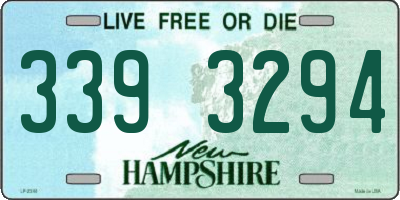 NH license plate 3393294